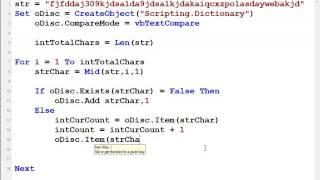 How to count how many times each character is repeated in a string