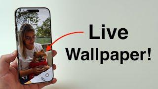 How To Use Live Wallpapers on your iPhone in iOS 18!