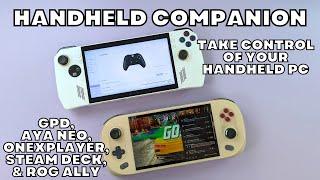 We love Handheld Companion for ASUS ROG ALLY, GPD, ONEXPLAYER, AYA NEO and STEAM DECK handheld PC's