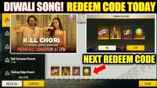 FREE FREE NEW EVENT| DIWALI SONG REDEEM CODE TODAY| ff new event today| today ff event| new ff event