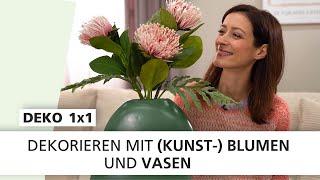 Dekorieren mit (Kunst-)Blumen und Vasen  | Deko 1x1 | INTERIYEAH!