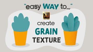 HOW TO CREATE A GRAIN (NOISE) TEXTURE | ADOBE ILLUSTRATOR TUTORIAL FOR BEGINNERS.