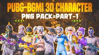 20+ Pubg-Bgmi 3D Character Png Pack || Best 3d bgmi Thumbnail 3d character png pack on android #1