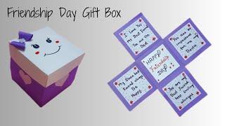 How To Make Friendship Day Gift Box | Happy Friendship Day Gift Idea 2024 | DIY Paper Explosion Box