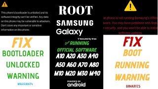 Remove Samsung Bootloader Warning | Fix Boot Warning | Root A10 A20 A30 A50 A70 | M10 M20 M30 M40