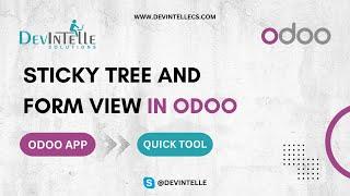 Sticky  tree and form view in odoo | Tree and form view