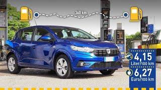 Tatsächlicher Verbrauch: Dacia Sandero TCe 90 (2021) im Test