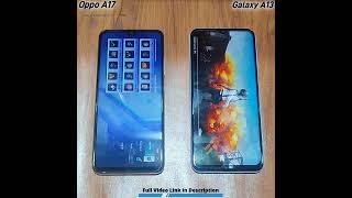 Oppo A17 vs Samsung Galaxy A13 BGMI Test (PUBG)Full Video Link in Description #shorts