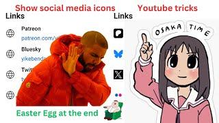 How to show platform-specific icons for your external links in your Youtube channel's About Section