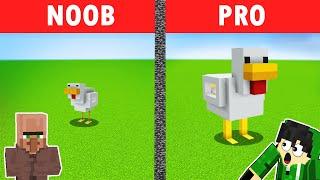 NOOB VS PRO: Giant Chicken House BUILD CHALLENGE | Minecraft TAROPA VILLAGE (Tagalog)