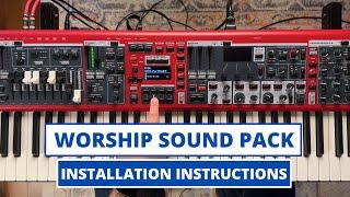 Nord Stage 4 Worship Sound Pack || Volume 1 ~ Setup Instructions