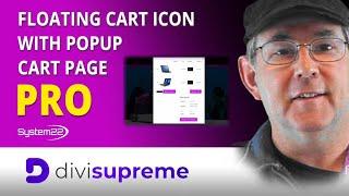 Divi Theme Floating Cart Icon With Popup Cart Page 