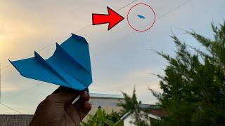 How to make a paper airplane fly far - easy origami