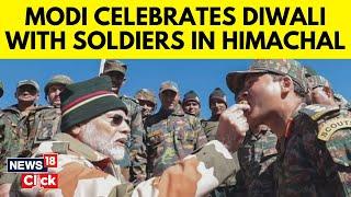 Prime Minister Modi Reaches Himachal Pradesh's Lepcha to Celebrate Diwali With Soldiers | N18V