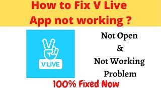 How to Fix V Live App Not Working Problem Android & Ios - Not Open Problem Solved | AllTechapple