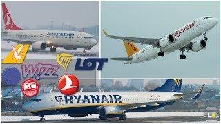 Spotting in Lviv | Winter plane spotting #2 (B738, A320neo, E195...)