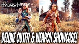 Horizon Zero Dawn DLC : Deluxe Outfit & Weapon Showcase (Banuk Trailblazer, Carja Storm Ranger)