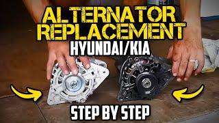 Remove & Replace Alternator - 1.6 Hyundai Accent , Elantra , Kia Rio , Rio5 , Forte