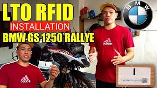 BMW GS1250 RALLYE | LTO RFID STICKER INSTALLATION TUTORIAL | DJ TENG TV