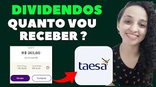 DIVIDENDOS DA TAESA (TAEE11) VEJA QUANTO VOU RECEBER DE DEZEMBRO.