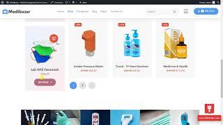 Medibazar - Blog and shop sidebar widget options