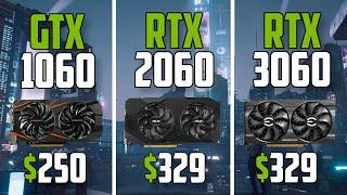 GTX 1060 vs RTX 2060 vs RTX 3060 - Test in 8 Games