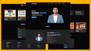 Responsive Personal Portfolio Website Using HTML CSS and JavaScript | Portfolio Website JavaScript