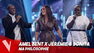 Amel Bent – 'Ma philosophie' ● X Jérémie Makiese & Sonita | Lives | The Voice Belgique Saison 9