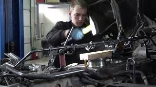 Ремонт двигателя Scania 124 L  монтаж гильз часть 2