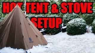 How to Set up a Hot Tent & Stove: OneTigris Rockfortress & Winnerwell Nomad View