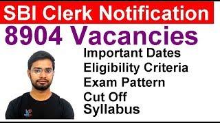 SBI CLERK 2019 Notification | Syllabus | Vacancies | Exam Pattern | Exam Dates