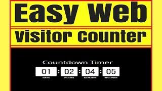 Easy Web Visitor Counter Tool for Tracking the number of Visitors to a Web Page.