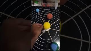 Solar system working model for school students ! Best school project on space