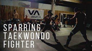 HARD Sparring Gigantic & Athletic Taekwondo Fighter