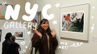 My First NYC Art Gallery & Relaunching My Patreon!  STUDIO VLOG