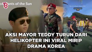 Turun dari helikopter, aksi Mayor Teddy ini viral mirip adegan drama Korea