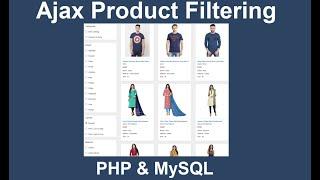 Ajax Product Filtering with PHP & MySQL - PHP Project