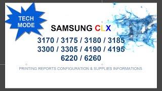 TECH MODE Samsung CLX 3300 3305 3170 3175 3180 3185 4195 6220 6260