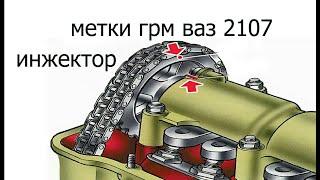 метки грм ваз 2107 инжектор