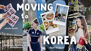 MOVING TO KOREA️ - first day in Seoul, my university, Korean food, photo booths & shopping