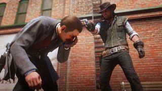 John Marston vs Edgar Ross Red Dead Redemption 2 NPC Fight Mod Battle Creator PC