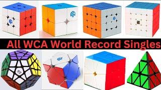 All WCA World Record Singles!