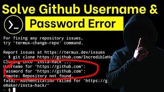 How To Solve Termux Username And Password Error