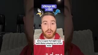 Vikings ML vs Lions! #nfl #minnesotavikings #vikings #detroitlions #lions #sportsbetting