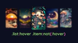 CSS Div Image Hover | Html, Css image card hover effect