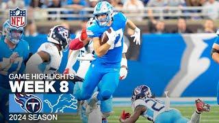 Tennessee Titans vs. Detroit Lions | 2024 Week 8 Game Highlights