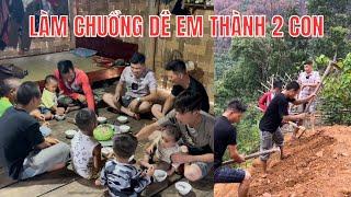 Em Thành 2 Con Được Pó Cư l Em Dế 2 Con l Em Quẩy l Em Cáy Giúp Làm Chuồng Dê l A Nông TV