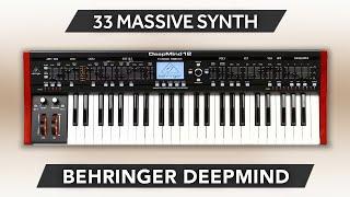 BEHRINGER DEEPMIND 6 / 12 / 12D  33 Custom Presets ► Massive Synth Sound Bank