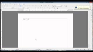 Saving a File OpenOffice org Writer