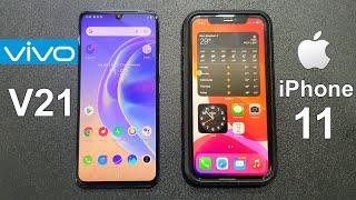 Vivo V21 Vs iPhone 11 Speed Test